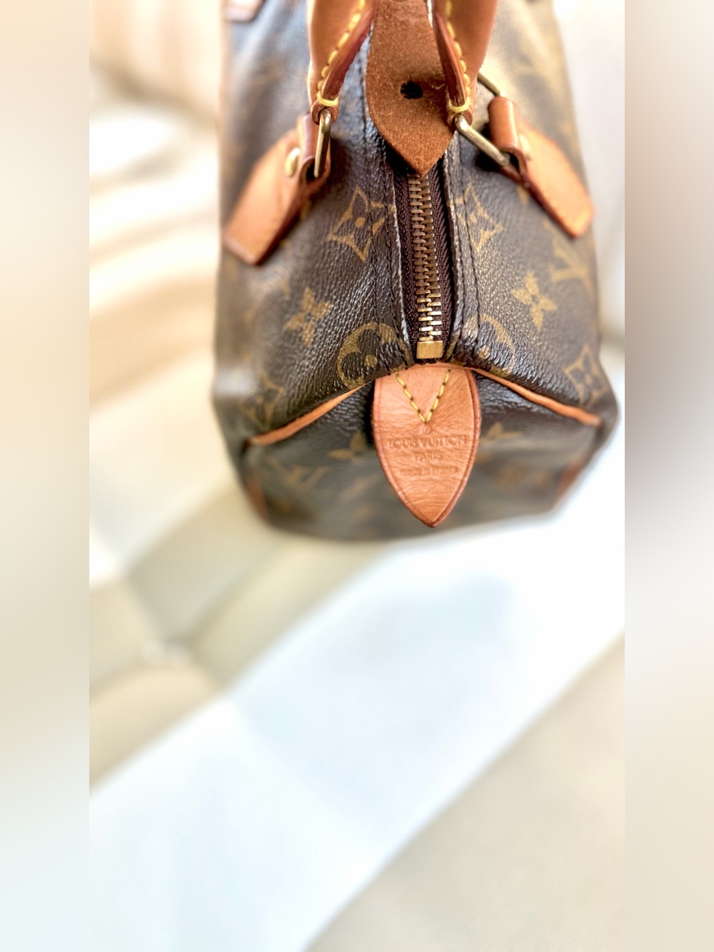 Louis Vuitton Speedy 25 Monogram Canvas Lock Key Dust Bag Insert Organizer AUTH! - Picture 7 of 16